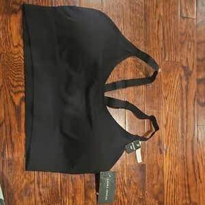 Black Sports Bra Laura ASHLEY. new With Tags